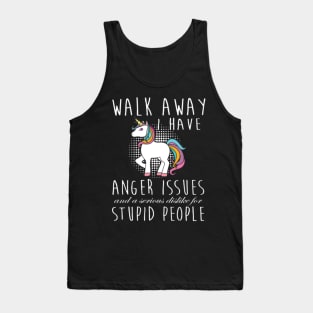 walk away unicorn t shirts- Tank Top